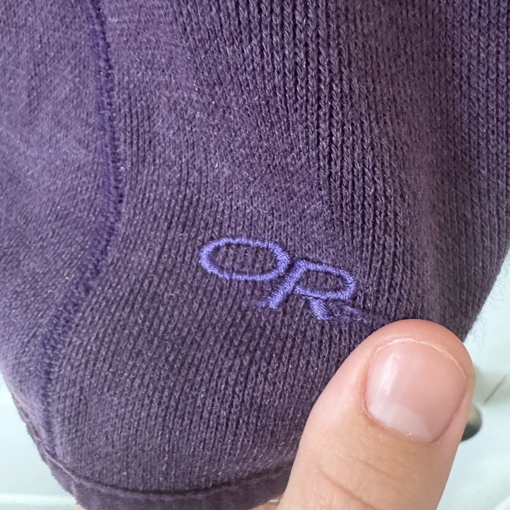 Outdoor Research Purple Knit Mock Neck Zip Up Sweater Womens Size XLarge - Picture 4 of 7